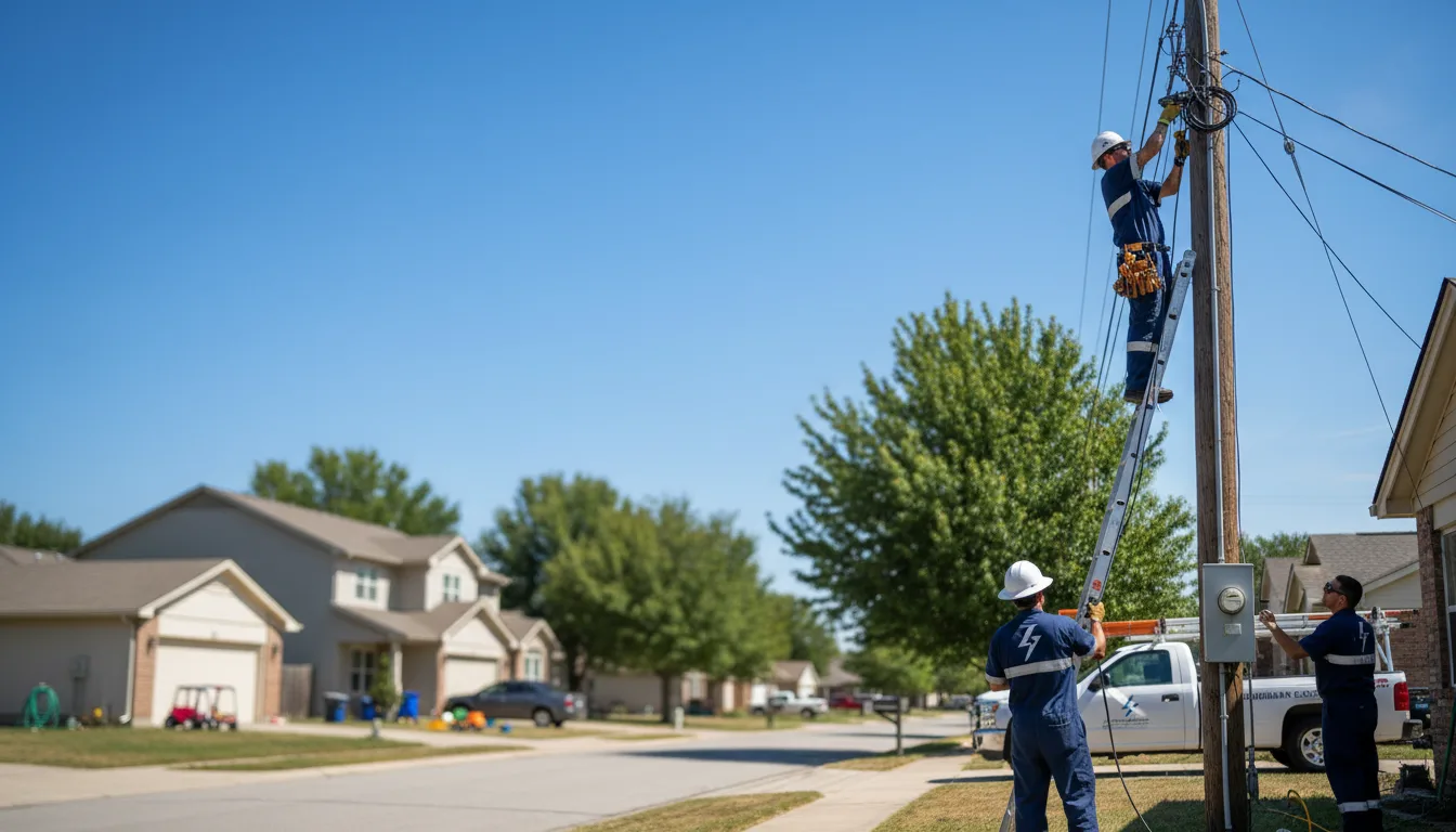 Residential electrician providing installation services in Erie, IL